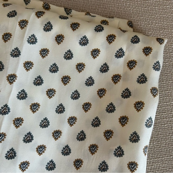 EUC Doen Amorette Midi Dress Riviera Foulard Cream Silk Blend Vacation - Picture 12 of 12